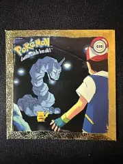 Onix G10 - NEAR MINT POKEMON ARTBOX SERIES 1 GOLD PRISM HOLO STICKER 1999