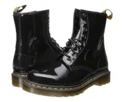 Dr. Doc Martens 1460 Women's Boot, Size 7 - Black Patent Leather Shiny Punk
