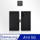 Metal-Slim Samsung Galaxy A14 5G 高仿小牛皮磁吸多工卡匣TPU皮套