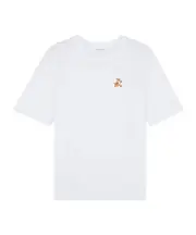 Maison Kitsuné Speedy Fox Patch Crewneck T-Shirt S,XL,XS,L,M White
