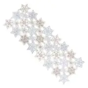 St. Nicholas Square Snowflake Cutout Runner ~ 13" x 36" ~ NWT ~ holidays
