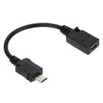 CYSM MINI USB B母轉MICRO USB B公 手機轉接數據充電線 0.1M電腦