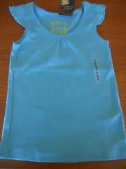 Girls Pumpkin Patch Rib frill tee top Size 5 NWT