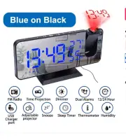 LED Digital Projection Alarm Clocks USB Electronic Ceiling Projector Alarm Clock
