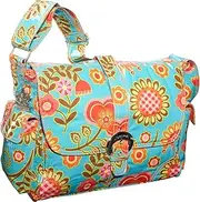 Kalencom Laminated Buckle Bag, Tuscany Turquoise