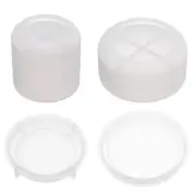 Jar Silicone Mold, 2pcs Large & Small DIY Cylinder Storage Box Mold with Lid