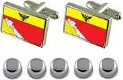 [Select Gifts] Shirt Dress Studs Voronezh City Russia Flag Cufflinks