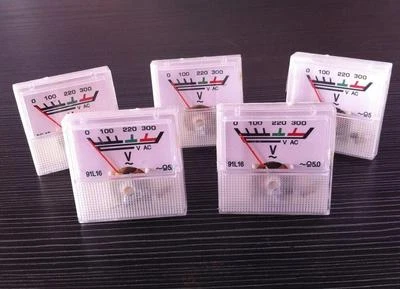 0-300V AC Analog volt Meter Analog Voltage Panel Meter voltmeter Guage 5PCS