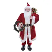 Gibson Gifts Red Santa Standing 120cm Home/Living Room/Office Display Decor