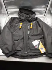 Frabill Ice Hunter Fishing Jacket LARGE Black 3M Insulated *NEW SEE DESC*(A3-C2)