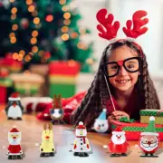 12 Pcs Christmas Clockwork Toy Assorted Wind Up Toys Cute Christmas--