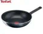 Tefal 28cm Family Day Non-Stick Wok Kitchen Essential Versatile - Black