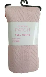 BNWT Pumpkin Patch Brand Girls 8 - 10 Years Winter Knit Pink Footed Style Tights