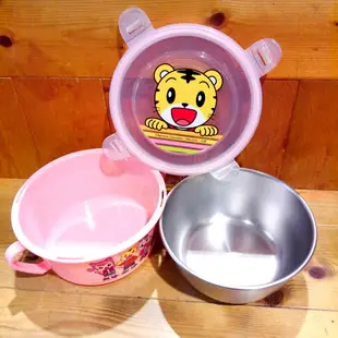 真愛日本 巧虎 琪琪 桃樂比 黃 粉 藍 三色碗 不鏽鋼碗 不鏽鋼隔熱碗 碗 餐碗 雙耳隔熱碗 兒童飯碗