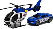 Tachan Heroes City Set Helicopter and Police Car (CPA Toy Group 757T00892)