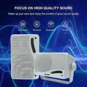 1 pairs 200W Herdio3.5"Bluetooth Speakers Outdoor system for patio with amplifer