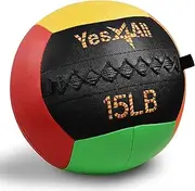 Yes4All Wall Ball, Soft Wall Exercise Ball for Full Body Dynamic Workouts, Weights 3kg/6lbs, 4.5kg/10lbs, 5kg/12lbs, 7kg/15lbs, 8kg/18lbs, 14kg/30lbs