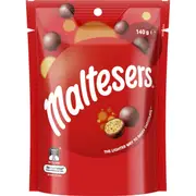 Maltesers Milk Chocolate Snack and Share Bag 140g
