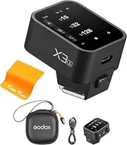 GODOX X3 X3S X3-S Wireless Trigger Transmitter - 2.4G TTL Flash Trigger, Built-in Lithium Battery, OLED Touchscreen, TCM Transform Function, Durable Hotshoe Compatible with Sony Cameras