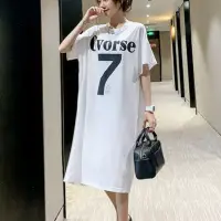 在飛比找博客來優惠-【MsMore】夏季韓國妙齡女寬鬆美背棉T洋裝#111964