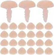 PLAFOPE 100Pcs Plastic Stuffed Animal Nose Accessories for DIY Plush Bear Bunny Crafting Soft Design for Realistic Touch for Making Unique