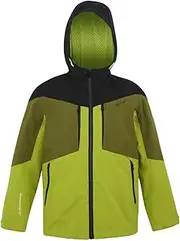 [REGATTA] Childrens/Kids Highton VI Waterproof Jacket (UK Size: 13 Years) (Grenoble Green/Nephrite Green/Black/Wild Lime)