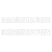 Two Wheelers - Fork - WHITE decals - Old school bmx