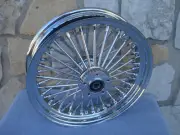16x3.5" REAR WHEEL CHROME FAT SPOKE FOR HARLEY SOFTAIL HERITAGE DELUXE 08-UP AB
