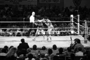 Ray Mancini Is Hit With A Right Hook From Hector Camacho Old Boxing Photo
