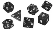 CL Power Rangers RPG Dice Set - Black (Set of 7)