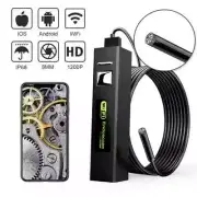 Industrial Endoscope Camera 8mm Lens HD 2.0MP USB-C WIFI Wireless Inspection