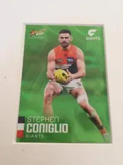 2020 Select Prestige AFL Green Parallel STEPHEN CONIGLIO GWS GIANTS #03 Jumper