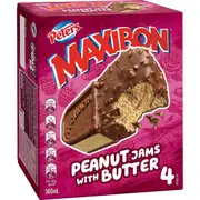 Peters Maxibon Peanut Jams With Butter 4 pack