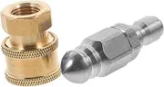 Generic 1Set Garden Hose Nozzle Quick Connect High Pressure Sprayer Nozzle for Home Cleaning Spray Patterns for Lawn Garden and Car Washing