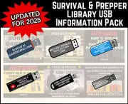 End of World Zombie Information SHTF Survival & Preparedness 6 USB Collection