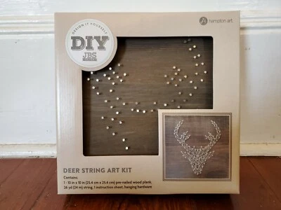 Craft Deer String Art Kit Design it Yourself Wood Wall hanging NEW DIY DESIGNS
