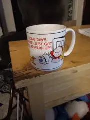 1985 Ziggy Coffee Mug Some Days Things Get All Fowled Up American Greetings 12oz