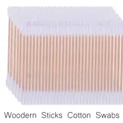 Wood Stick Cotton Swabs cotton wooden q tip Swab 350pcs Pure Cotton AF-350QT