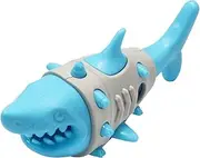 Dog Food Dispenser Toy | Puppy Teeth Cleaning Chewer | Bite-Resistant Shark Shape Chewing Food Dispenser Toy for Garden and Backyard Boredom Reduction