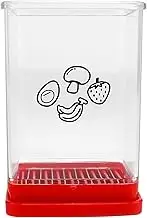 Speed Cup Slicer with Push Plate Portable Cup Slicer Efficient Fruit Slicer Cup Multifunctional Cup Cutter Compact Strawberry Cutter Slicer Cup Easy to Use Egg Slicers for Home Kitchen 4.1×2.9in