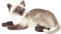 在飛比找Yahoo!奇摩拍賣優惠-歐洲進口 限量品 可愛暹羅貓咪娃娃泰國貓仿真動物抱枕絨毛玩偶