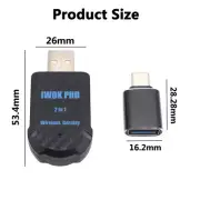 Smart USB Plug&Play For Apple iOS Android Auto 2 in 1 Wireless Carplay Adapter