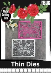 CRAFTBUG DIES CUT EMBOSS & STENCIL THIN DIES ~WITH SYMPATHY C62-B14