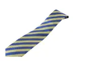 Mens Light Blue & Lemon Striped Elegant Patterned 8Cm Neck Tie