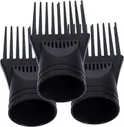 OSOLADY Hair Dryer Comb Nozzle 3pcs Wind Comb Set for Dryer Diffuser Styling Accessory