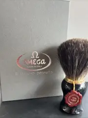 Badger Bristle Shaving Brush Omega Brand Made In Italy