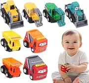 Kids Excavator Toy,Funny Digger Truck Toy - 8X Portable Educational Construction Vehicle for Boys Girls Learning Funny Sand Games Birthday Outdoor Indoor
