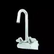 T&S Brass 5F-4WLX05 Equip 4" Wall Mount Faucet w/ 5-1/2" Swivel Gooseneck