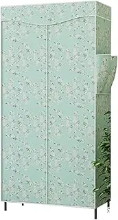 Metal Partition Wardrobe,Simple Clothes Storage Clothing Cabinet Portable Fabric Wardrobe Multifunction Open Storage Shelf 150 * 59 * 32CM(Size:150 * 59 * 32CM,Color:A) (A 150 * 59 * 32CM)