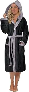 [Octopus] Women's Terry Towelling Bathrobe - Hood, Belt and Pockets for Ultimate Comfort - 100% Cotton - Ökotex Standard 100 f5728